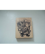 Rare 1996  large old world bontanical santa PSX K-2046 rubber mounted stamp - $27.61