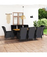  Outdoor Dining Set Dark grey and black - $40,998.91 MXN