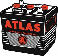 Atlas Battery Laser Cut Metal Sign - $69.95