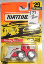 1997 Matchbox &quot;Shovel Nose Tractor&quot; #29 Mint Vehicle On Sealed Card - $2.00