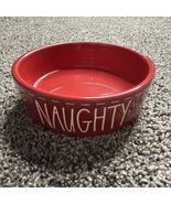 Rae Dunn Artisan Collection by Magenta Ceramic Red Pet Bowl Naughty 5”x ... - €8,56 EUR