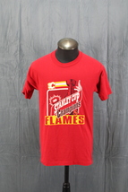 Calgary Flames Shirt (VTG) - 1989 Stanley Cup Champions by Trench - Men&#39;... - £59.01 GBP