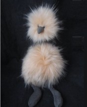 Jellycat Plush I Am Peachy Pompom Ostrich Emu Stuffed Animal Bird Peach Grey - £10.27 GBP