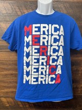 Merica USA Shirt Delta Pro Weight Patriotic Adult Short Sleeve Crewneck Tee - £16.63 GBP