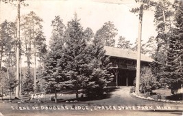 Itasca Stato Park Minnesota Scene Presso Douglas Lodge ~ Vero Foto Cartolina - £6.66 GBP
