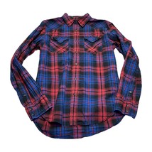 American Eagle Outfitters Shirt Men&#39;s Small Multi Plaid Vintage Fit Pearl Snap - £17.71 GBP