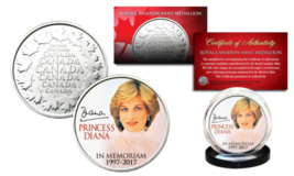 PRINCESS DIANA 1997-2017 20th ANNIVERSARY Royal Canadian Mint RCM Coin P... - $8.56