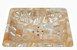 Wonderlist Handicrafts Mother of Pearl Soap Dish Soap Saver Holder Soap ... - $16.34