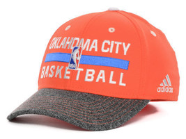 Oklahoma City Thunder OKC adidas Orange M344Z NBA Basketball Stretch Fit Cap - $21.95