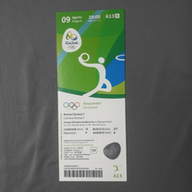 Ticket Olympic Games Rio 2016 - Men´s Basketball Lithuania x Nigeria Aug... - $21.90