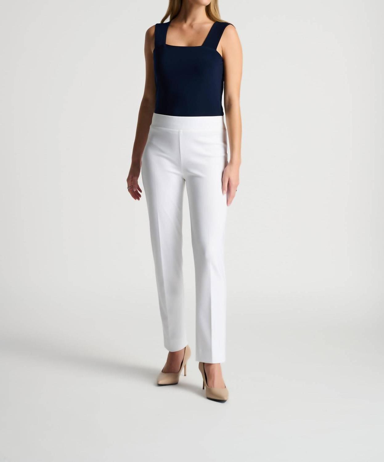 Joseph Ribkoff Straight Leg Pant Vanilla - $69.00