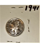 Dime Coin - Mercury Dime - 1941 P Mercury Dime - £3.14 GBP