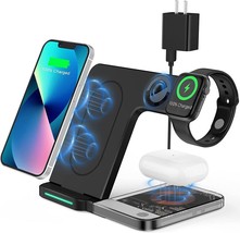 3 in 1 Wireless Charging Station, Fast Wireless Charger Stand - £19.32 GBP
