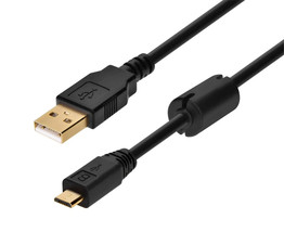 USB 2.0 A to Micro B Cable 5 pin m/m 15 ft Data Tether Phone Monoprice 5460 - $33.00