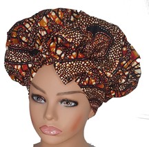 Satin Lined Head Bonnet Comfortable Fit Sleep or Fashion Accessory With Attached - £36.48 GBP