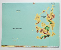 Forgotten Realms Map ONLY #3 1031XXX0703 West AD&amp;D 1987 TSR 1st Ed D&amp;D G... - £14.71 GBP