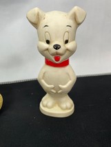 Pair of Vintage Baby Sqeak Toys Dog and Bear Works Italy - £9.49 GBP