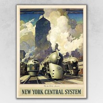 New York Railroad Vintage Travel Unframed Print Wall Art - $939.11 MXN