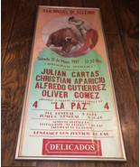 Plaza De Toros Oriente 1997 Bull Fighter Poster Signed By Christian Apar... - £36.52 GBP