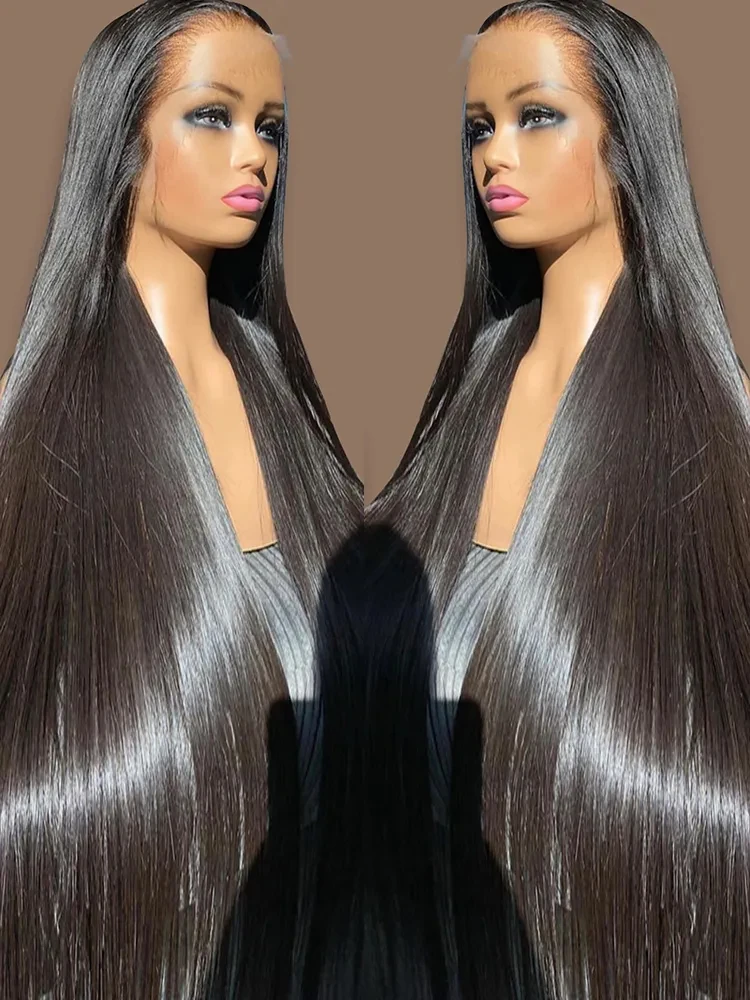 Bone Straight Lace Front Human Hair Wigs Brazilian 360 13x6 HD Lace Frontal Wigs - £67.28 GBP+