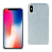 [Pack Of 2] Reiko iPhone X/iPhone XS Fuzzy Fur Soft TPU Case In Gray - £20.40 GBP