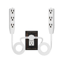 3 Prong Twin Extension Cord Power Strip, 12Ft Ultra Thin Flat Extension ... - $28.99