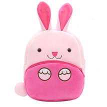 Anykidz 3D Pink Rabbit School Backpack Cute Animal With Cartoon Designs Children - £32.41 GBP
