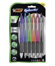 BIC Gelocity Quick Dry Retractable Fashion Gel Pen, Medium Point, Asst Colors - $17.95