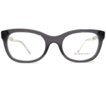 Burberry Eyeglasses Frames B 2213 3544 Grey Clear Square Full Rim 51-20-140 - £85.62 GBP