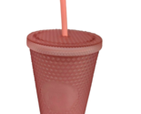 Starbucks Soft Touch Pink Lemonade Jelly Studded 16 Oz Cold Cup Tumbler NEW - £28.59 GBP