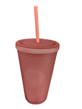 Starbucks Soft Touch Pink Lemonade Jelly Studded 16 Oz Cold Cup Tumbler NEW - £28.45 GBP