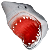 Great White Shark Schylling Soft Rubber Hand Puppet The Terror From The Deep 3+ - $12.88