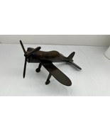WWII FIGHTER PLANE Bronze Brass-Like HEAVY British Spitfire German Focke... - €65,74 EUR