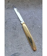 Vintage Pocket Knife Solingen Germany - Folding Knife Handle Gold Plated... - $44.79