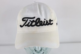 Distressed Spell Out Titleist FootJoy Pro V1 Golfing Golf Hat Cap White ... - £15.72 GBP