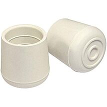 Furniture Leg Tip, Off White Rubber, 1.5-In., 2-Pk. - $17.42