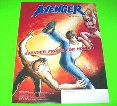 Avenger Original 1988 Vintage Retro Arcade Game Promo Sales Flyer Capcom - £24.68 GBP
