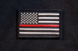 Firefighter Thin Red Line United States FlagPatch Fire &amp; Rescue EMT EMS ... - $80.91 MXN