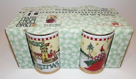 LOVELY SET OF 4 ENESCO MARY ENGELBREIT THE MAGIC OF CHRISTMAS MUGS IN PA... - $48.50