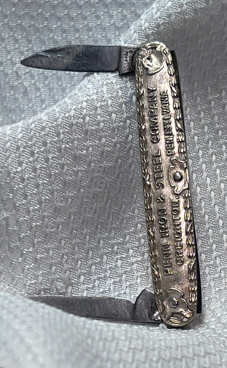 Antique Pre 1917 Penn Iron & Steel Company Canton Cutlery Folding