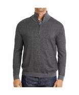 John Varvatos Collection Men&#39;s Grand Birdseye 1/4 Zip Pullover Sweater M... - £86.63 GBP