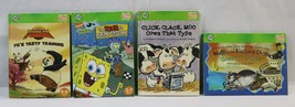 Lot 4 Leapfrog Tag Reader Books Click Clack Moo,Kung Fu Panda, Spongebob... - £15.97 GBP