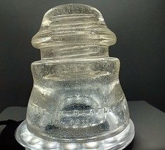 Vintage Hemingray #45 Made in USA 17-40 Clear Glass Insulator  read desc... - $5.90