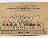 Keyboard Chart Fritz Eldridge Typewriting 84 Character Smith Premier Key... - $37.62