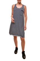 SUNDRY Womens Dress Maritime Specials Sleeveless Elegant Striped Navy Size US 1 - £30.73 GBP