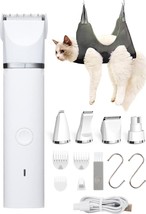 Cordless Dog Paw Trimmer with 4 Blades, Low Noise, Easy to - $32.31