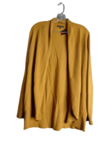 Staccato Knit Rounded Bottom Open Front Cardigan Sweater Size Medium Camel - £14.35 GBP