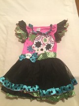 Size 4  6 Day of the dead skeleton costume dress Skully Sweetie small  - $21.99