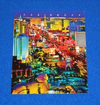 **Brand New** Las Vegas Strip Postcard Paris Mgm Excalibur Luxor Treasure Island - £3.93 GBP