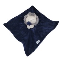 Just One You Carter&#39;s Lion Roar Security Blanket Lovey Navy Blue Gray plush baby - £24.37 GBP